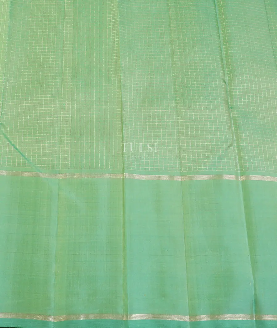 Light Pista Green Kanjivaram Silk Saree T5508263