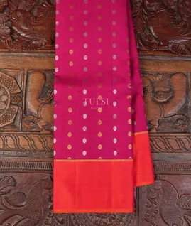 Purple Pink Kanjivaram Silk Saree T5384281