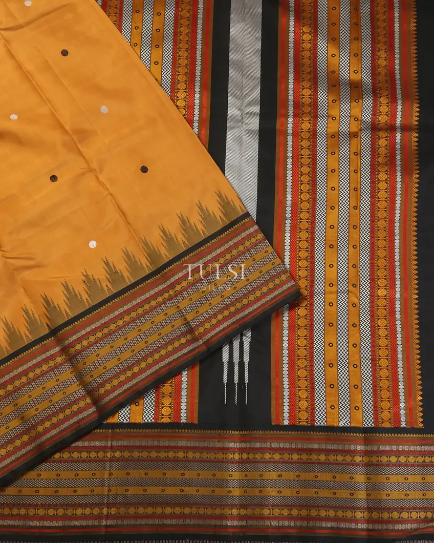 Yellow Kanjivaram Silk Saree T5562844