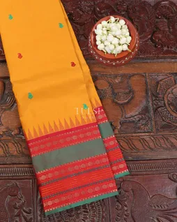 Yellow Kanjivaram Silk Saree T5562911