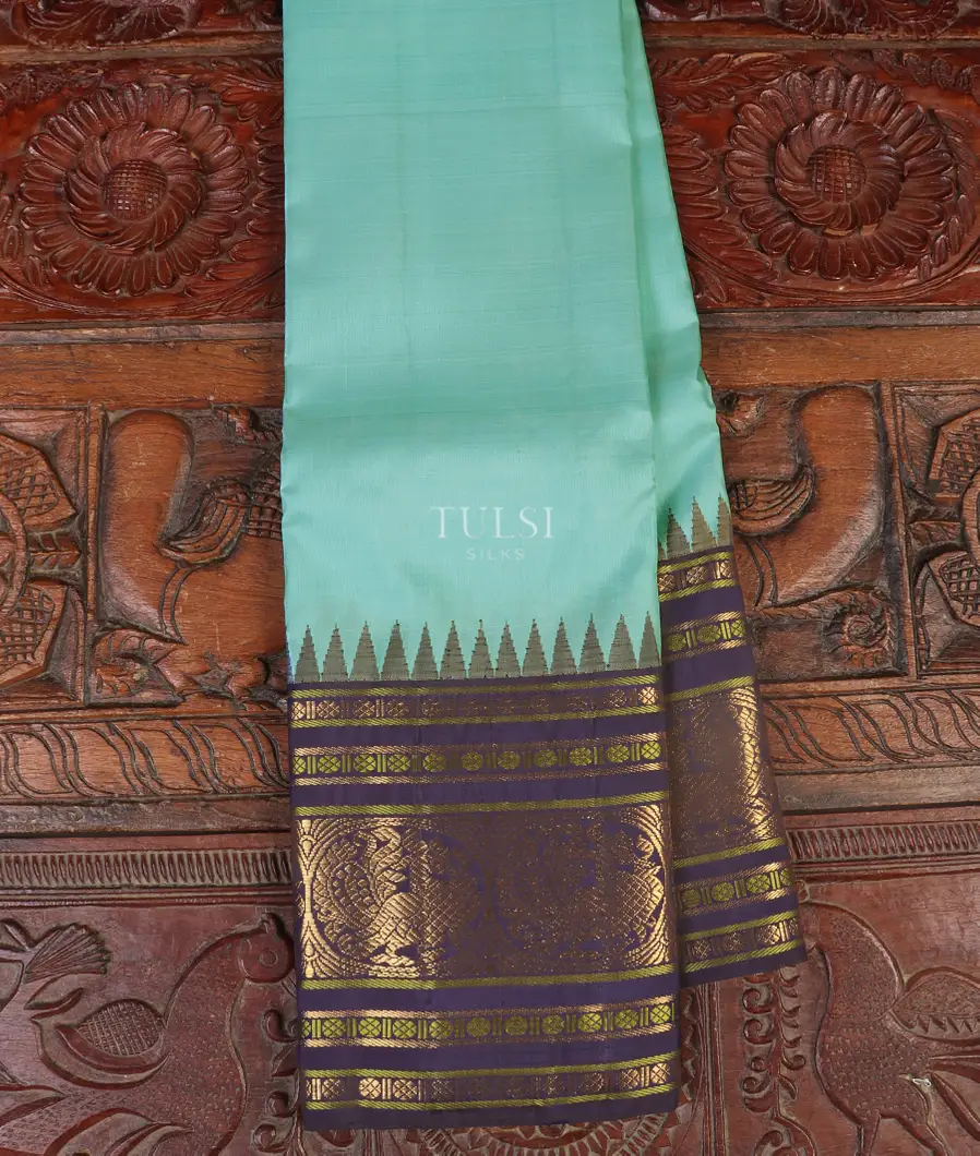 Blue Kanjivaram Silk Saree T525409-image