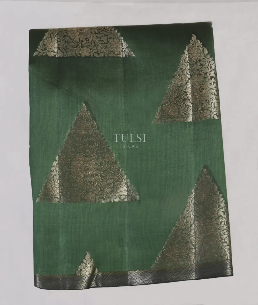 Green Chaniya Silk Saree T548058-image