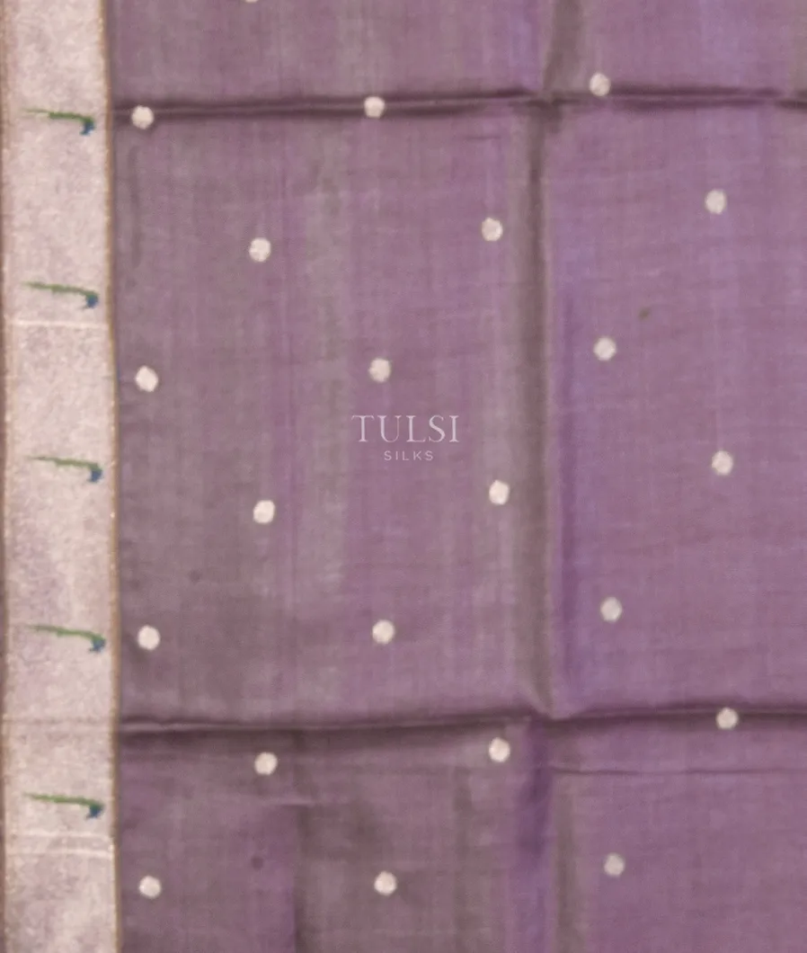 Lavender Tussar Printed Saree T5471913