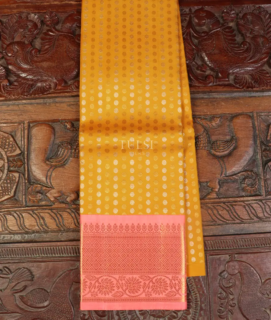 Yellow Kanjivaram Silk Pavadai T499513-image