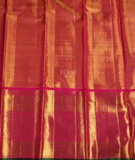 Peach Kanjivaram Silk Tissue Pavadai T4404672