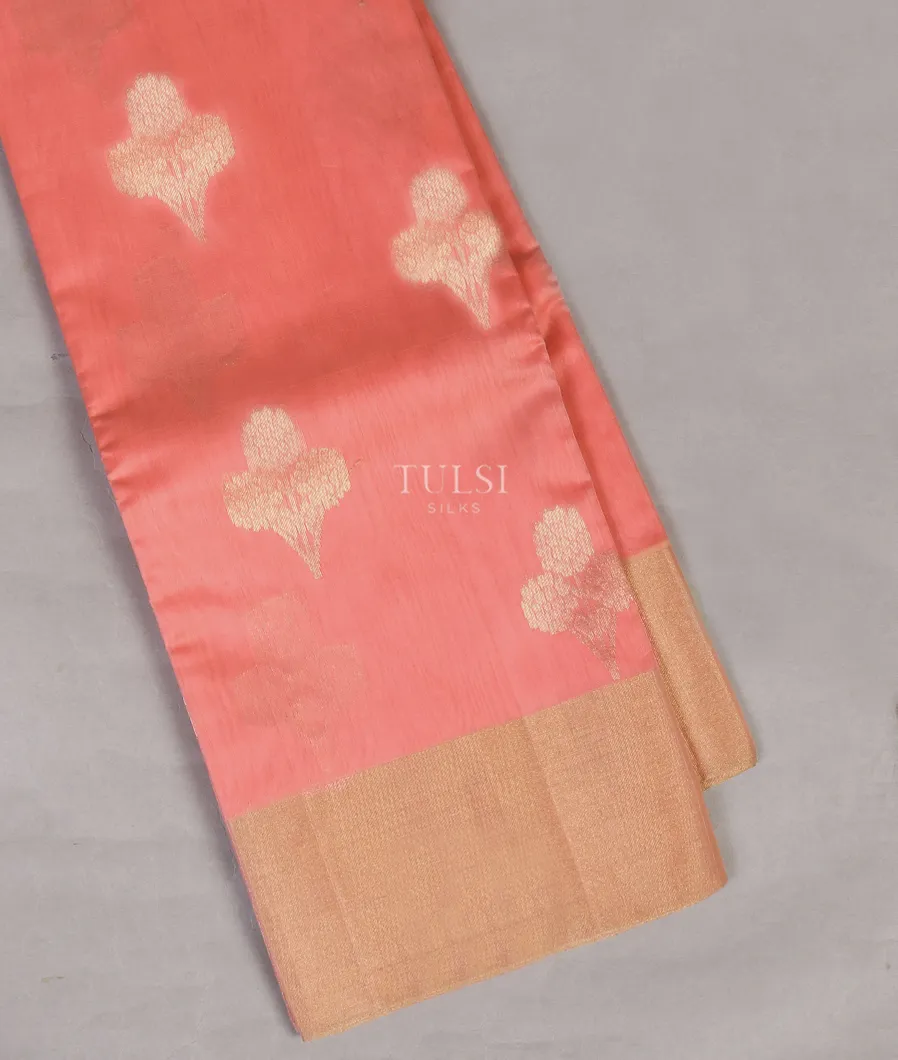 Peach Silk Cotton Saree T545971-image