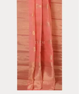 Peach Silk Cotton Saree T5459712