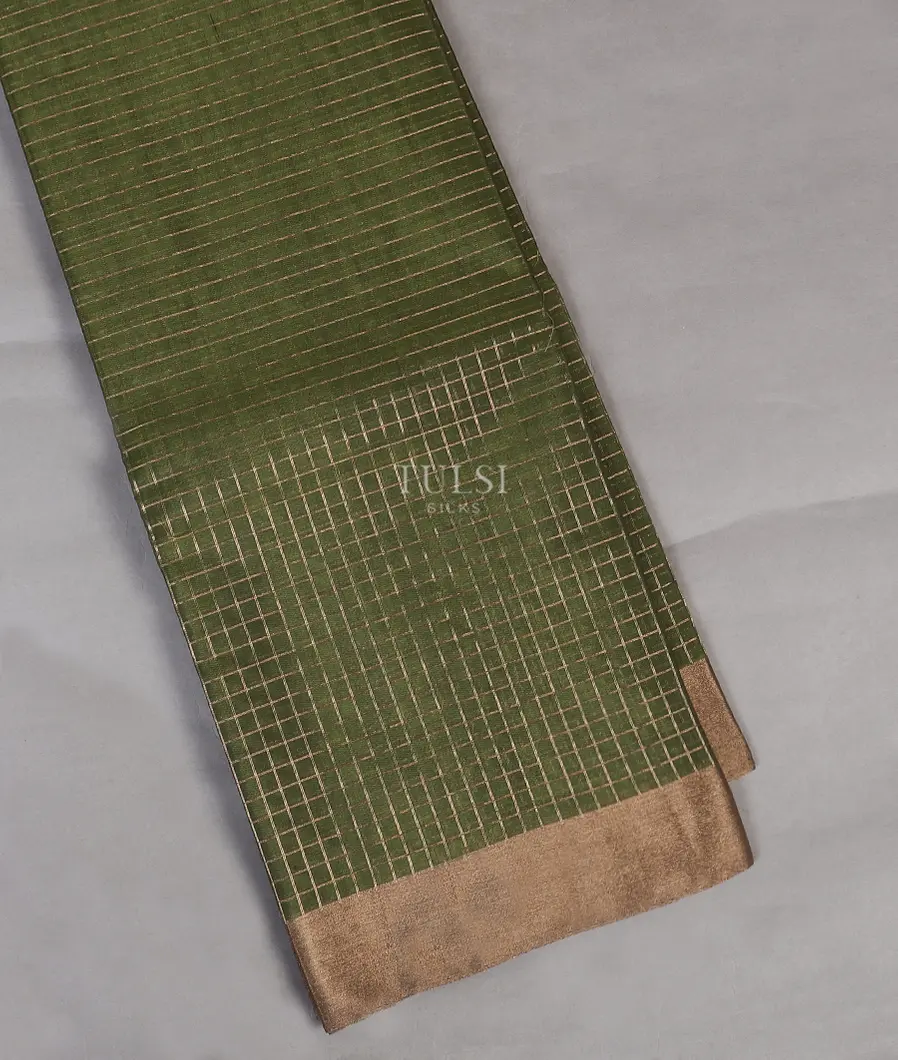 Green Silk Cotton Saree T545936-image