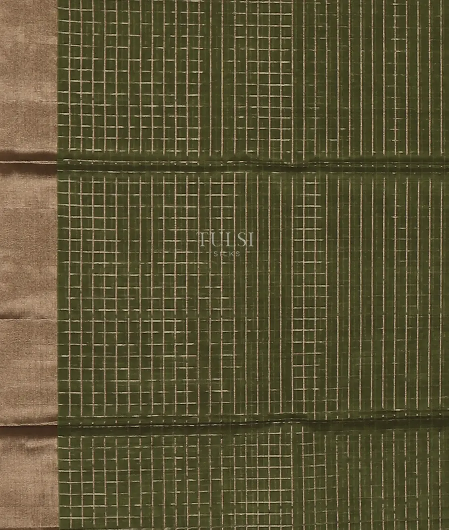 Green Silk Cotton Saree T5459363