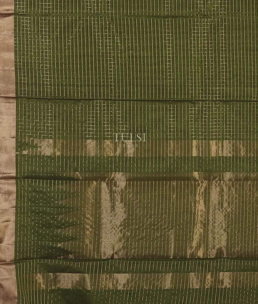 Green Silk Cotton Saree T5459364