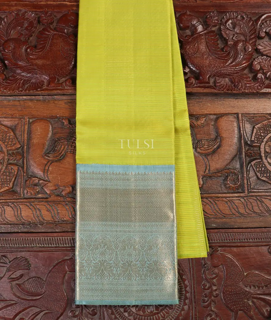 Green Kanjivaram Silk Pavadai T524356-image