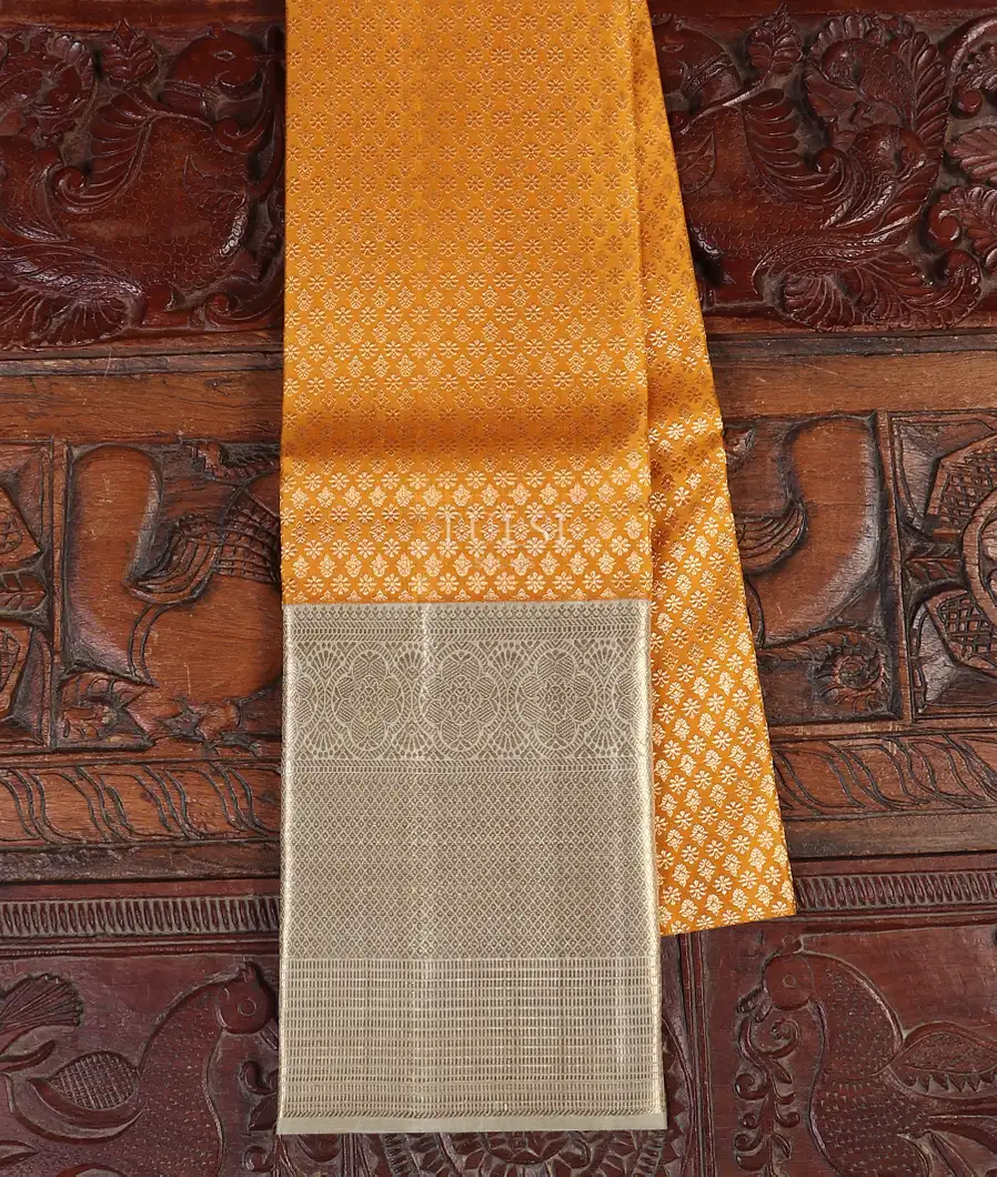 Yellow Kanjivaram Silk Pavadai T547811-image