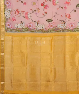 Pink Printed Kanjivaram Silk Saree T5470344