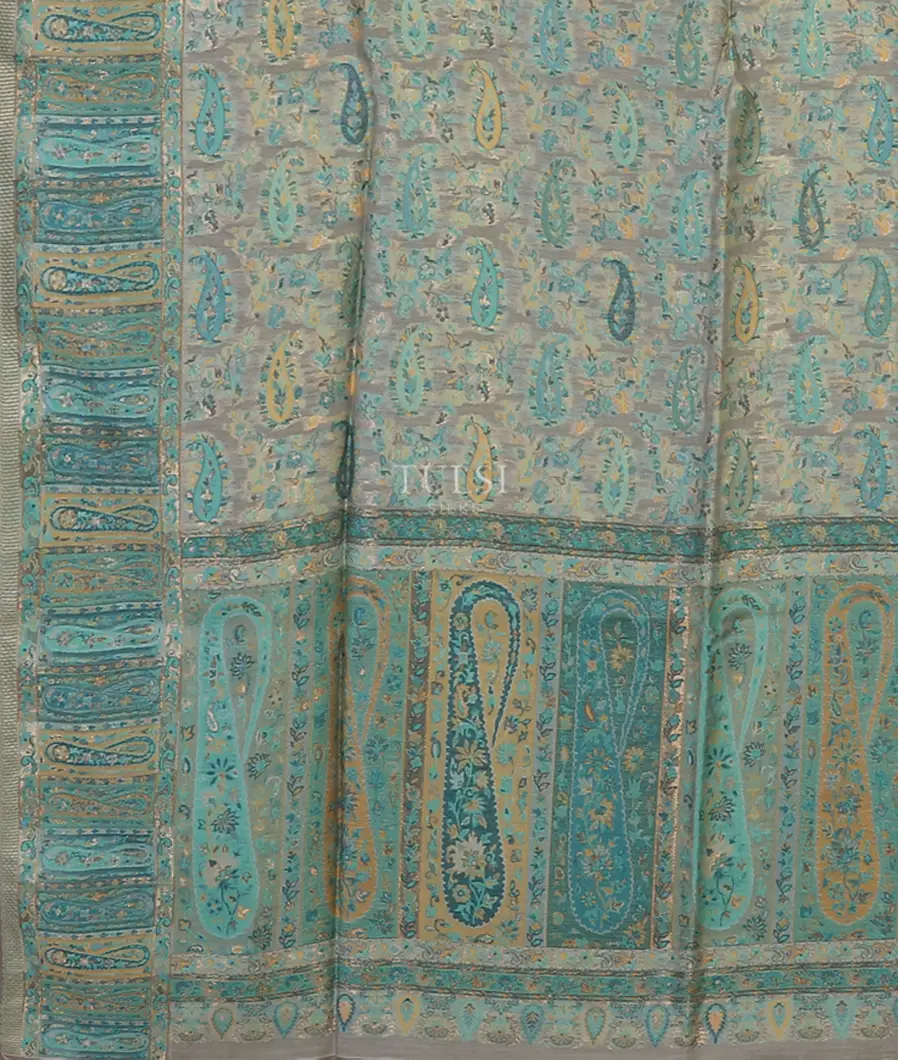 Off - White Kashmir Kani Silk Dupatta T5565303
