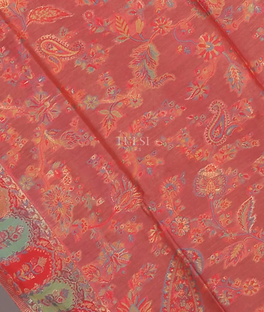 Pink Kashmir Kani Silk Dupatta T556556-image