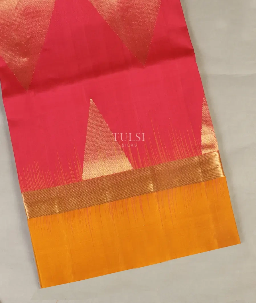 Pink And Pinkish Orange Soft Silk Saree T501573-image