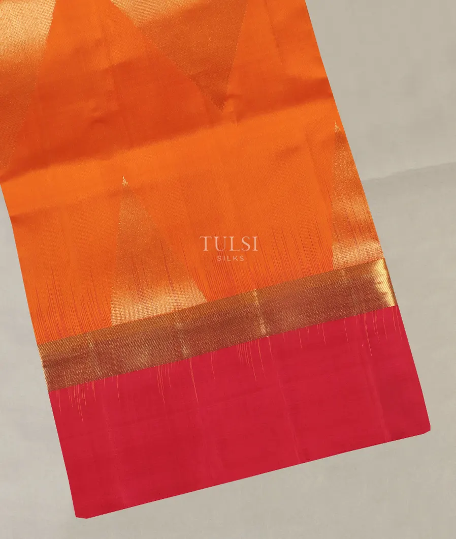Orange And Yellow Soft Silk Saree T511707-image
