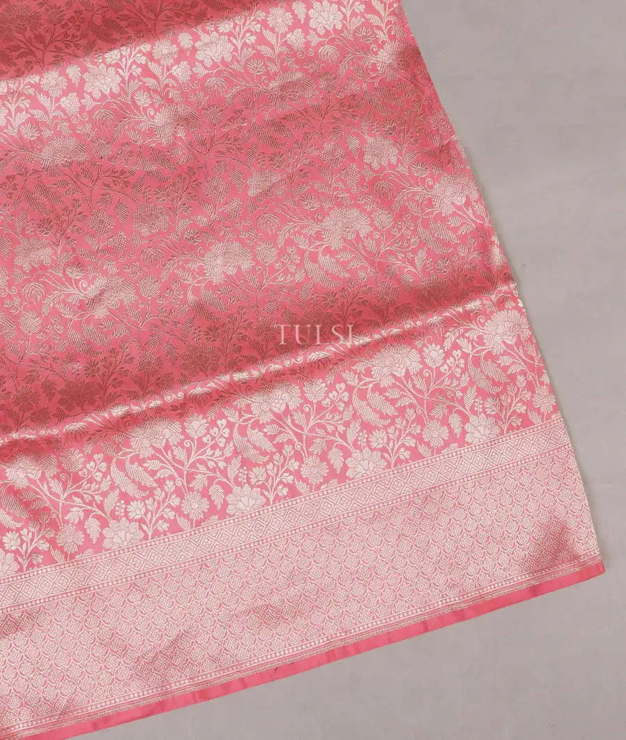 Pink Banaras Silk Saree T548221-image