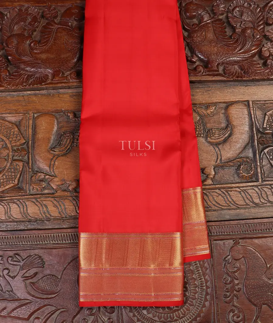 Red Soft Silk Saree T480623-image