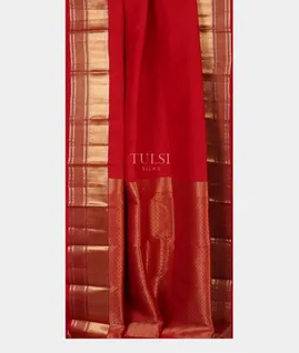Red Soft Silk Saree T4806232