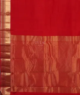 Red Soft Silk Saree T4806234