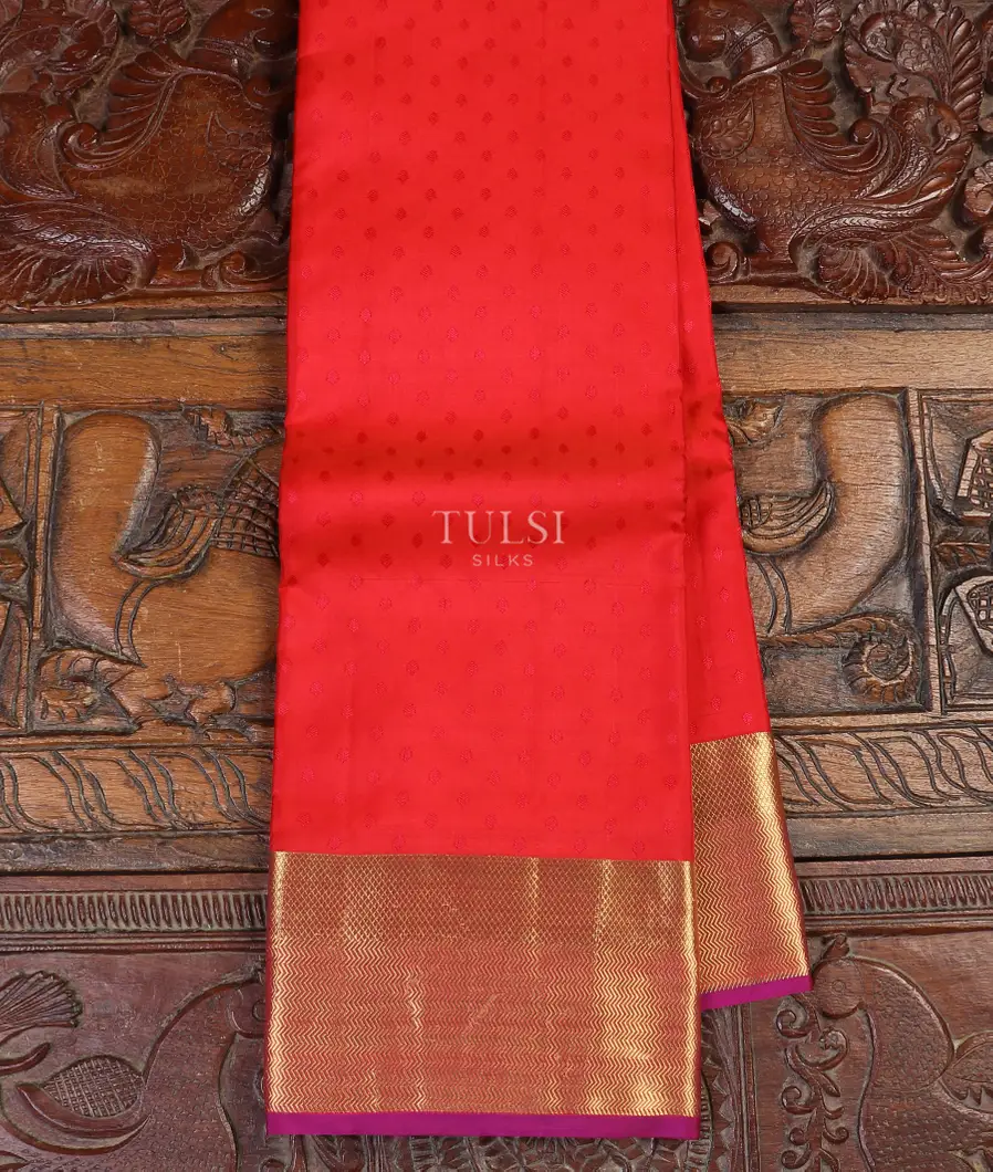 Red Soft Silk Saree T296070-image