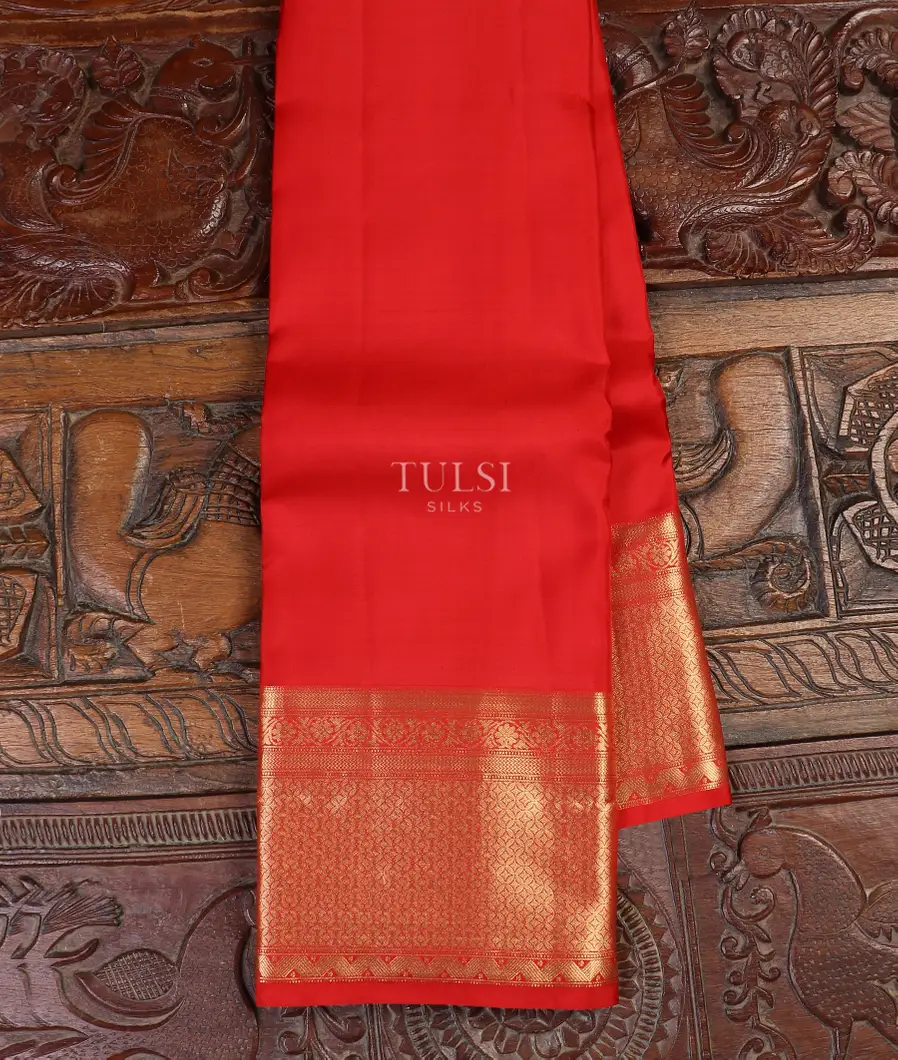 Red Soft Silk Saree T525447-image