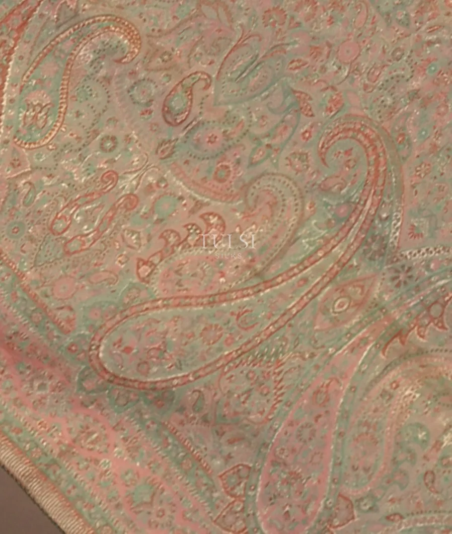 Grey Kashmir Kani Silk Dupatta T556554-image