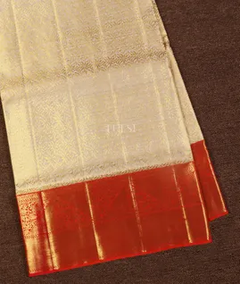 Off - White Tissue Kanjivaram Silk Saree T1158791