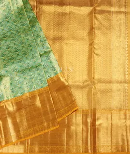 Green Tissue Kanjivaram Silk Saree T4209762