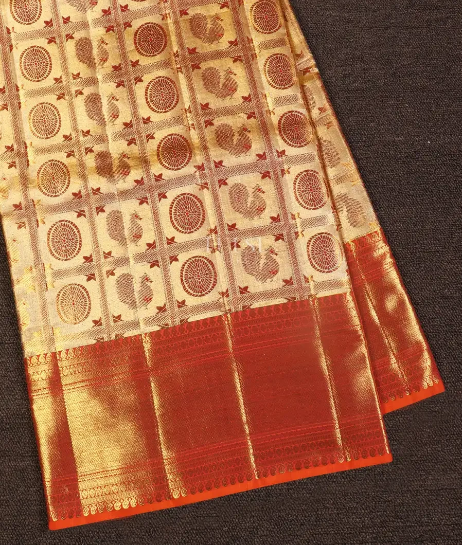 Gold Tissue Kanjivaram Silk Saree T482607-image