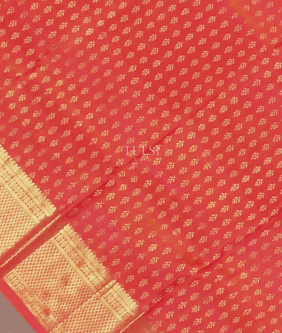 Pinkish Orange Kanjivaram Silk Dupatta T459311-image