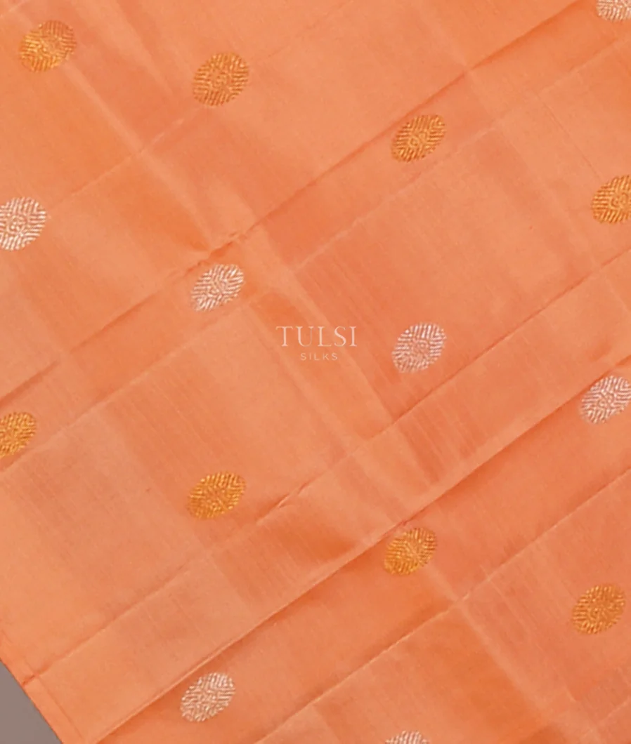 Peach Kanjivaram Silk Dupatta T459259-image