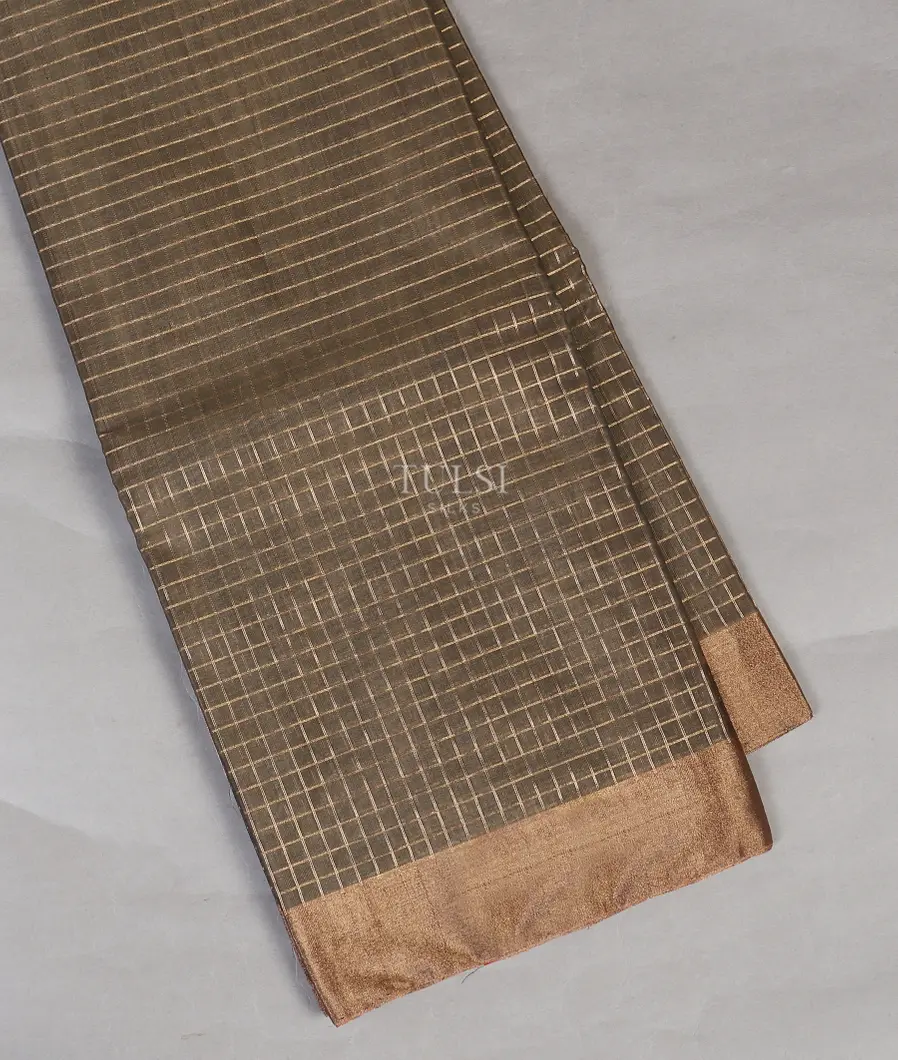 Grey Silk Cotton Saree T545938-image