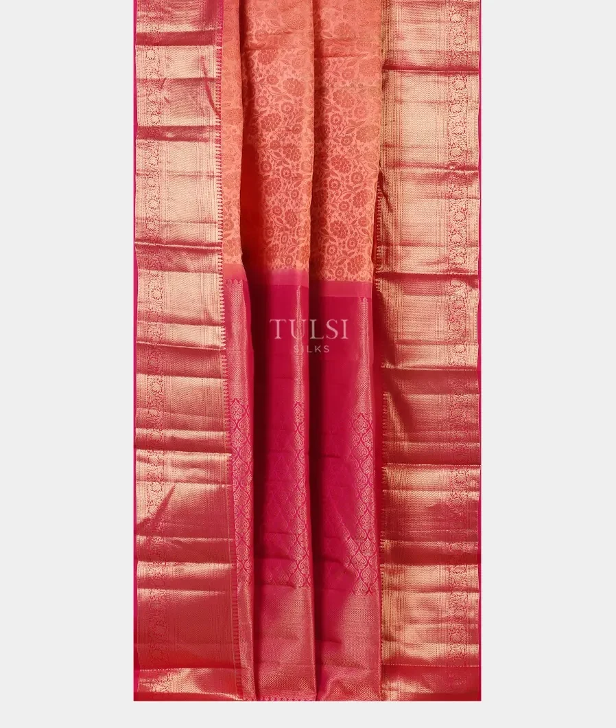 Peach Soft Silk Saree T5412512