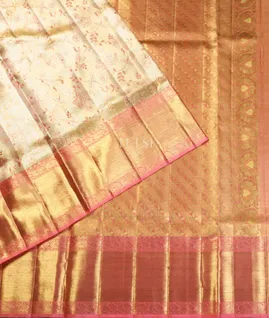 Light Pink Tissue Kanjivaram Silk Saree T5346864