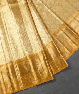 Yellow Tissue Kanjivaram Silk Saree T5356262