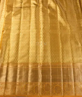 Yellow Tissue Kanjivaram Silk Saree T5356263