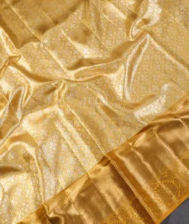 Yellow Tissue Kanjivaram Silk Saree T5356265