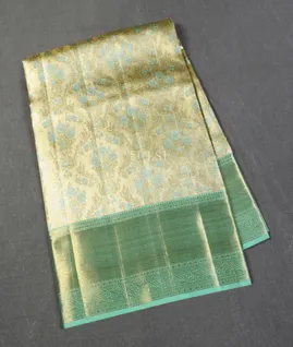Light Blue Tissue Kanjivaram Silk Saree T5451871