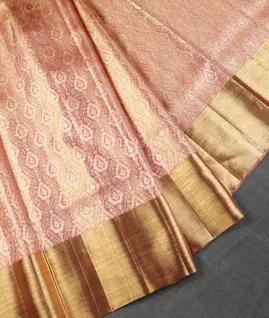 Pink Tissue Kanjivaram Silk Saree T5346852