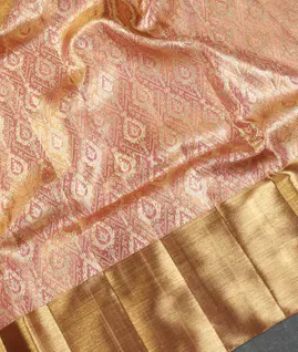 Pink Tissue Kanjivaram Silk Saree T5346855