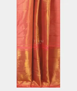 Peach Kanjivaram Silk Saree T5496582