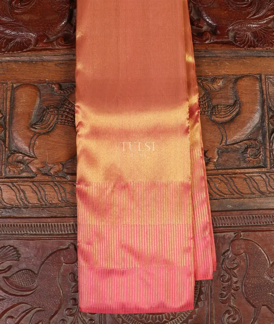 Peach Kanjivaram Silk Saree T549658-image
