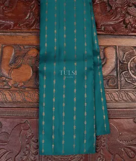 Peacock Blue Kanjivaram Silk Saree T5441311