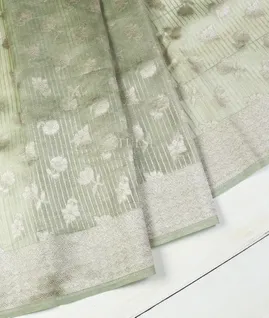 Green Banaras Tissue Organza Saree T5548332