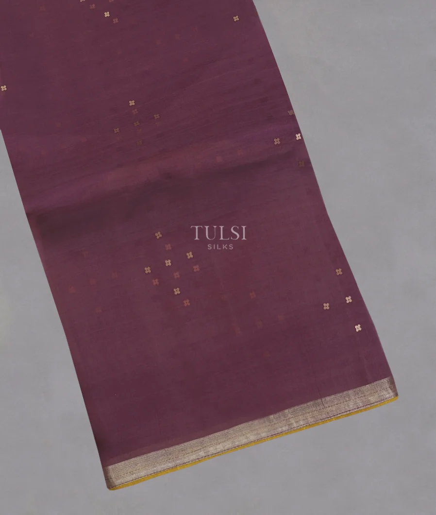 Purple Woven Organza Saree T558957-image