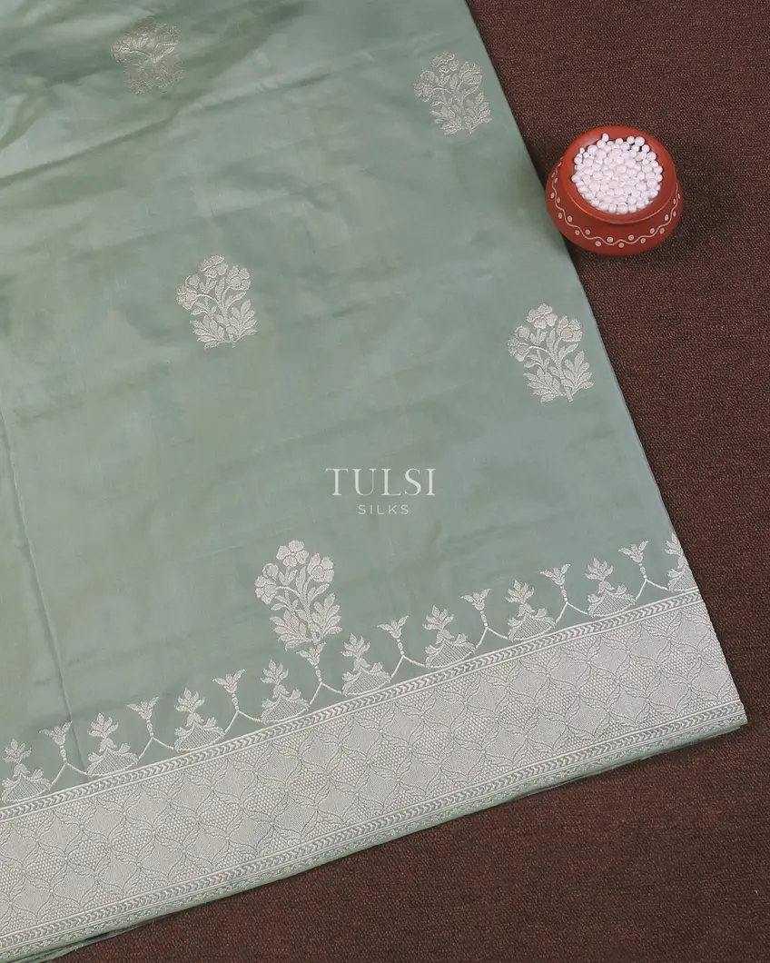 Blue Banaras Silk Saree T557771-image