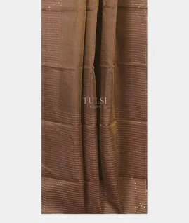 Brownish Purple Tissue Woven Tussar Saree T5515542