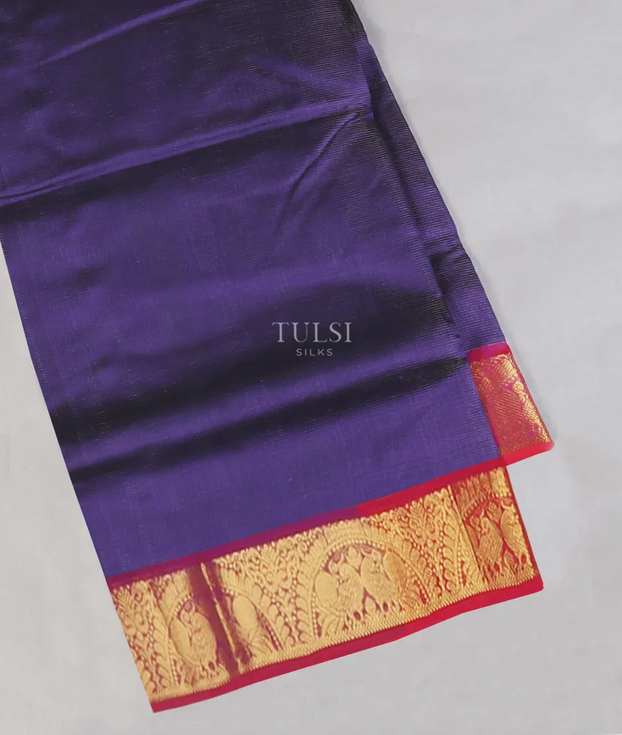 Blue Silk Cotton Saree T556447-image